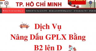 Dịch Vụ Nâng Dấu GPLX Bằng B2 Lên D 9
