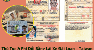 Thủ Tục & Phí Đổi Bằng Lái Xe Đài Loan - Taiwan Sang Việt Nam Tại HCM 3
