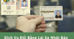 Dịch vụ đổi bằng lái xe Nhật Bản sang Việt Nam
