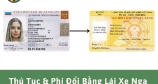 Thủ Tục & Phí Đổi Bằng Lái Xe Nga Sang Việt Nam tại HCM 2 Dịch vụ đổi bằng lái xe Nga sang Việt Nam