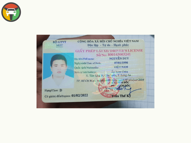 Cấp lại GPLX hạng D trực tiếp