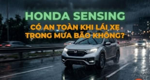 Tính năng Honda SengSing có an toàn khi lái xe dưới mưa bão không?