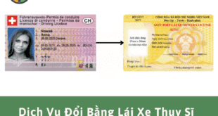 Dịch vụ chuyển đổi bằng lái xe Thụy Sĩ sang Việt Nam