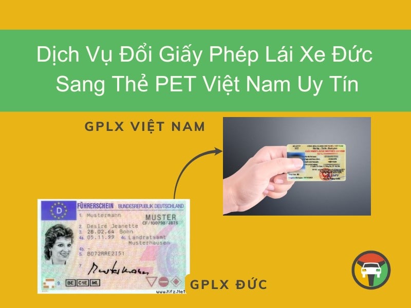 Dịch vụ đổi bằng lái xe Đức sang Việt Nam