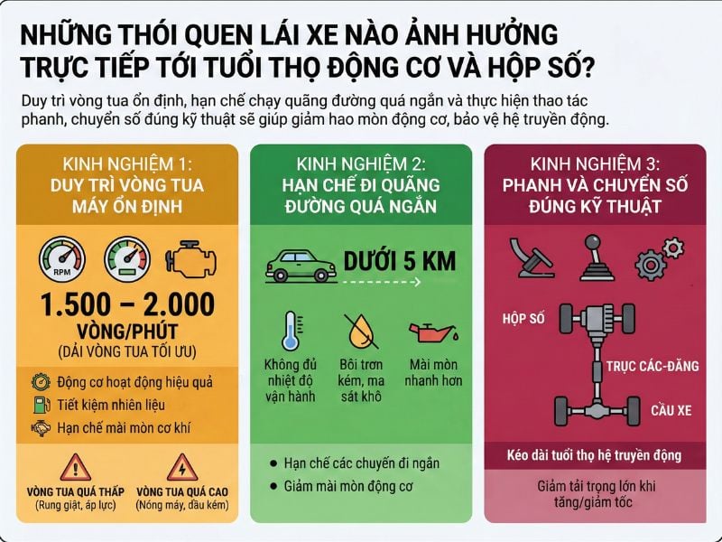 Kinh nghiệm bảo quản động cơ và hộp số ô tô