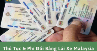 Thủ tục & phí đổi bằng lái xe Malaysia sang Việt Nam tại HCM