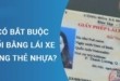 Chưa đổi giấy phép lái xe (GPLX) sang thẻ PET có bị phạt không