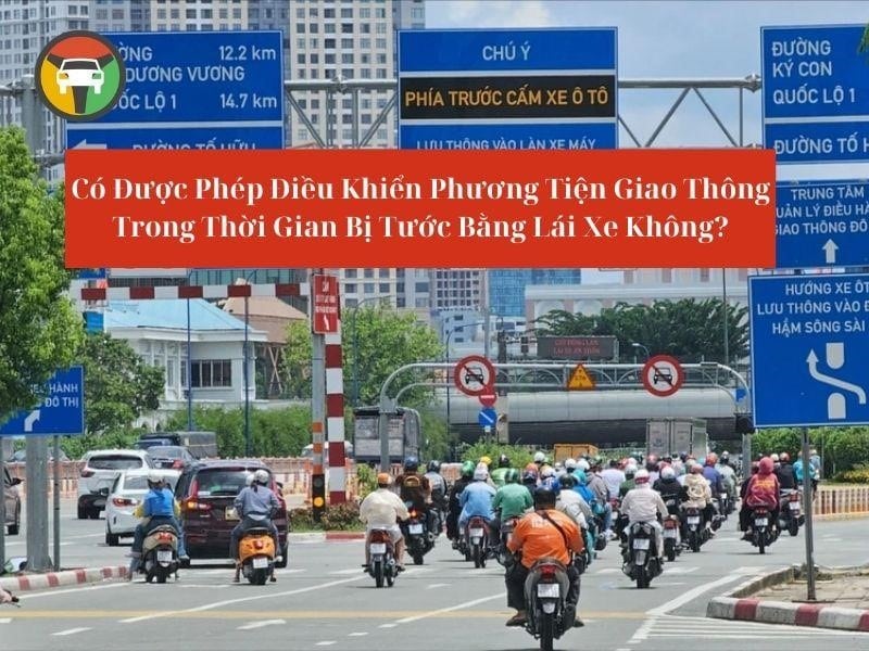 Bị Tước Bằng Lái Xe Có Được Lái Xe Không? Mức Phạt Mới Nhất 8 Người đang bị tước GPLX không được lái loại phương tiện ghi trong quyết định tước