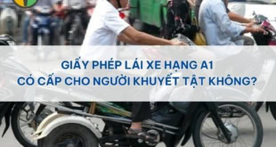 Giải đáp: Giấy phép lái xe A1 có được cấp cho người khuyết tật?