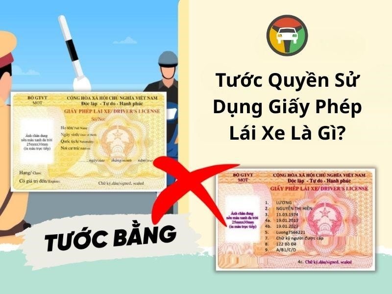 Bị Tước Bằng Lái Xe Có Được Lái Xe Không? Mức Phạt Mới Nhất 7 Tước quyền sử dụng GPLX đồng nghĩa với việc cấm điều khiển phương tiện thuộc hạng bị tước trong suốt thời gian
