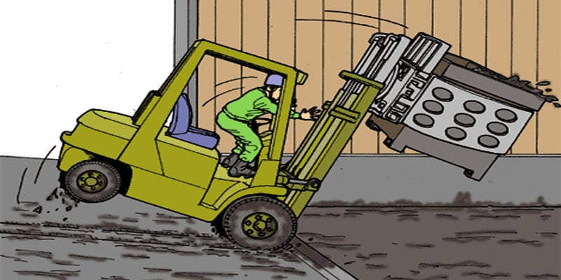 An toàn khi lái xe nâng: Kỹ năng, nguyên tắc cần biết 12 Không nên chở quá tải trọng xe nâng