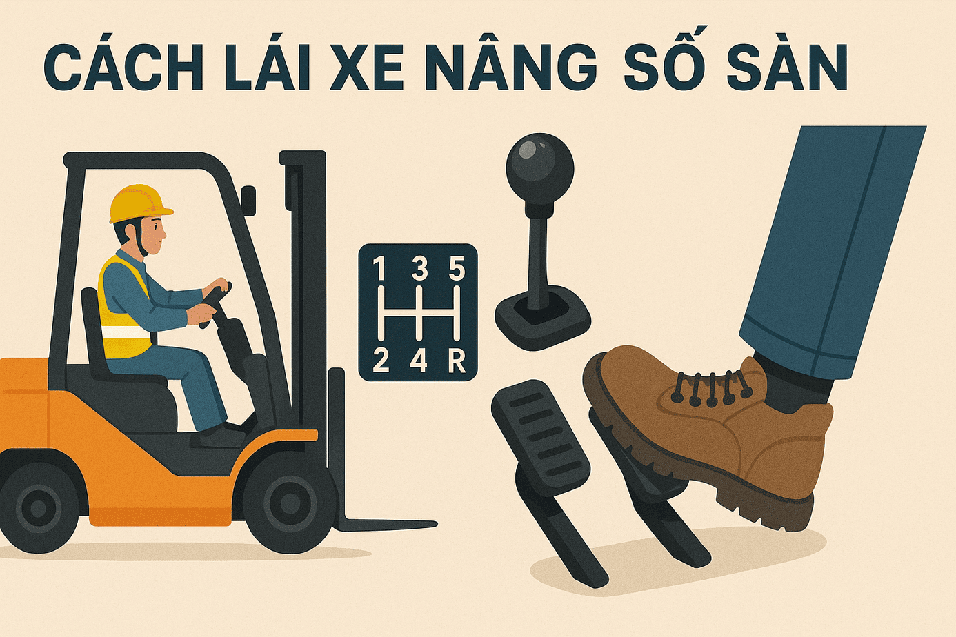 Học Cách Lái Xe Nâng Số Sàn Dễ Dàng Cùng Chuyên Gia 8 Hướng dẫn cách lái xe nâng số sàn chi tiết