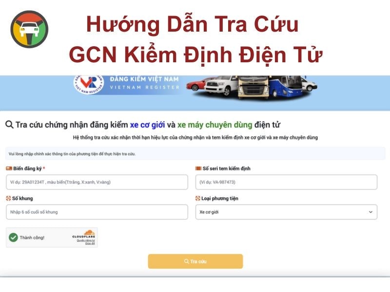 Các bước tra cứu giấy chứng nhận kiểm định điện tử