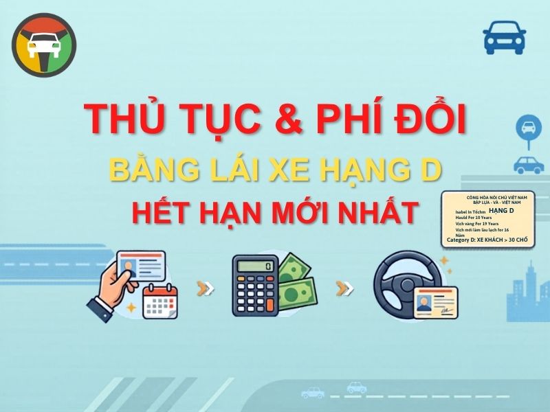 Thủ Tục & Phí Đổi Bằng Lái Xe Hạng D Hết Hạn Mới Nhất 4 đổi bằng lái xe hạng d hết hạn