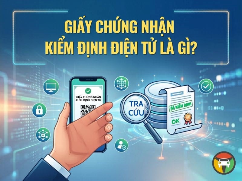 Giấy chứng nhận kiểm định điện tử là phiên bản số hóa của giấy chứng nhận kiểm định xe cơ giới
