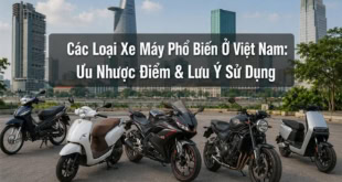 Các loại xe máy phổ biến tại Việt Nam