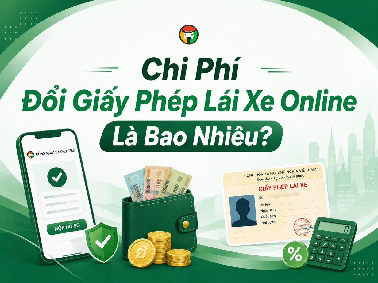 Hướng Dẫn Đổi Giấy Phép Lái Xe Online Tại Nhà Nhanh Nhất 9 Chi phí đổi giấy phép lái xe online