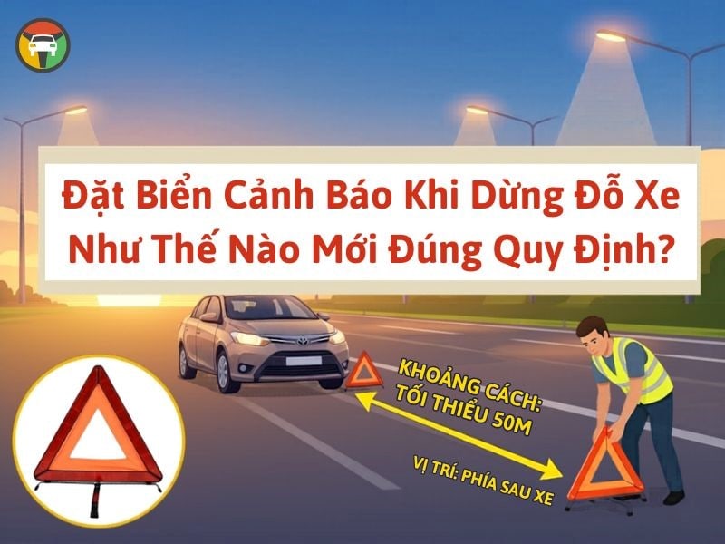 Đặt biển cảnh báo dừng đỗ đúng quy định