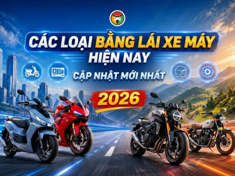 Quy định về các loại bằng xe máy mới