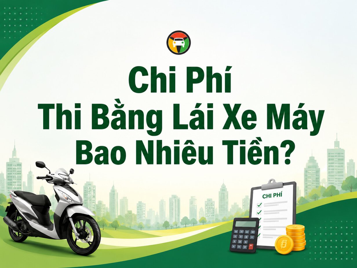 Chi Phí Thi Bằng Lái Xe Máy Bao Nhiêu Tiền? 6 Tìm hiểu chi phí thi các loại bằng lái xe máy (A, A1, B1) mới nhất