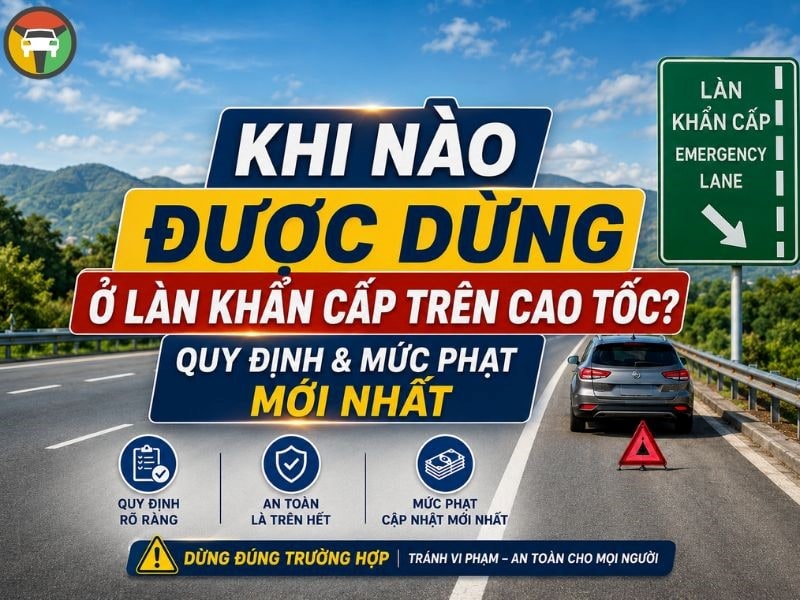 Khi Nào Được Dừng Ở Làn Khẩn Cấp Trên Cao Tốc? Quy Định & Mức Phạt Mới Nhất 6 Khi nào được dừng ở làn khẩn cấp trên cao tốc