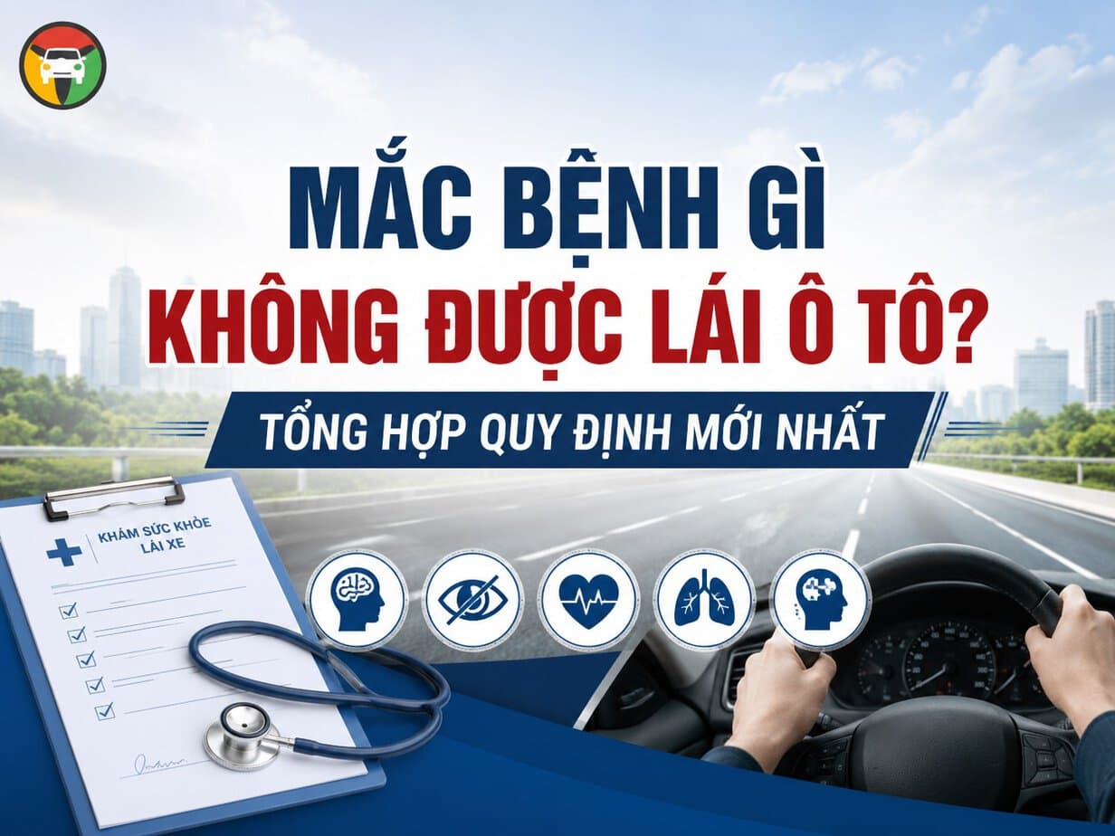 Giải đáp: Mắc bệnh gì không được lái ô tô?