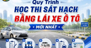 Quy trình học thi sát hạch bằng lái xe ô tô mới nhất