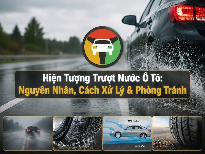 Hiện tượng trượt nước ô tô: nguyên nhân, cách xử lý và phòng tránh.