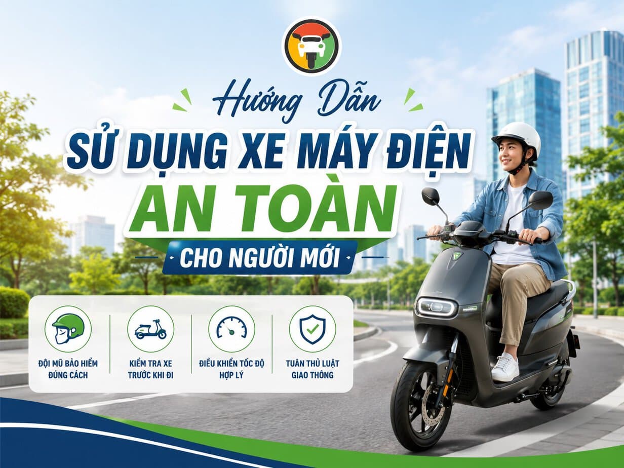Hướng Dẫn Sử Dụng Xe Máy Điện An Toàn Cho Người Mới 6 Hướng dẫn sử dụng xe máy điện an toàn