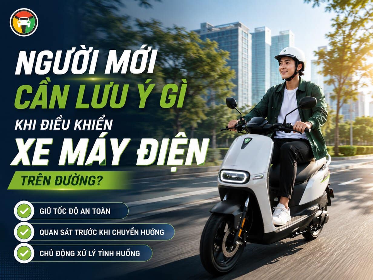 Hướng Dẫn Sử Dụng Xe Máy Điện An Toàn Cho Người Mới 9 Kinh nghiệm khi sử dụng xe máy điện di chuyển trên đường