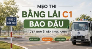 Mẹo thi bằng lái xe C1 bao đậu