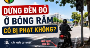 Tìm hiểu về quy định dừng đèn đỏ ở bóng râm mới nhất