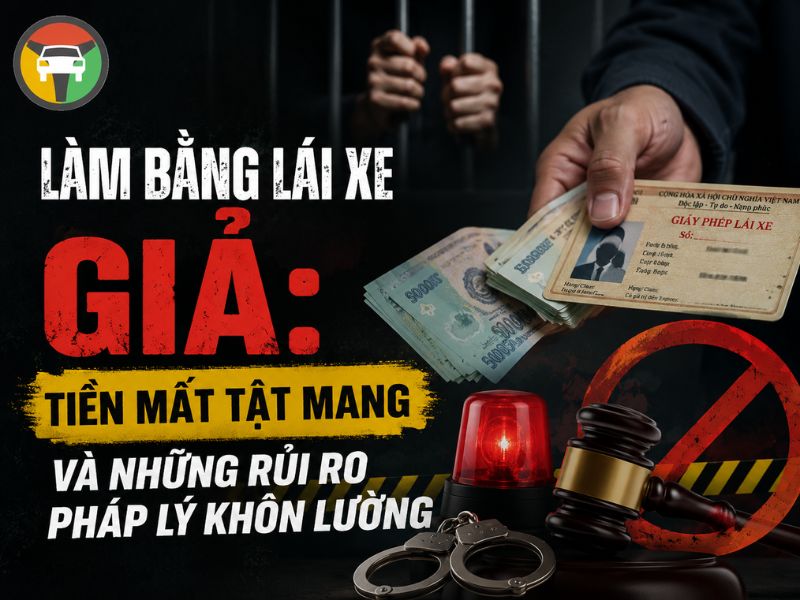 Tìm hiểu về rủi ro khi sử dụng bằng lái xe giả