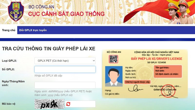 Kiểm tra bằng lái xe giả