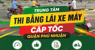 Trung tâm thi bằng lái xe máy (A, A1) tại Phú Nhuận