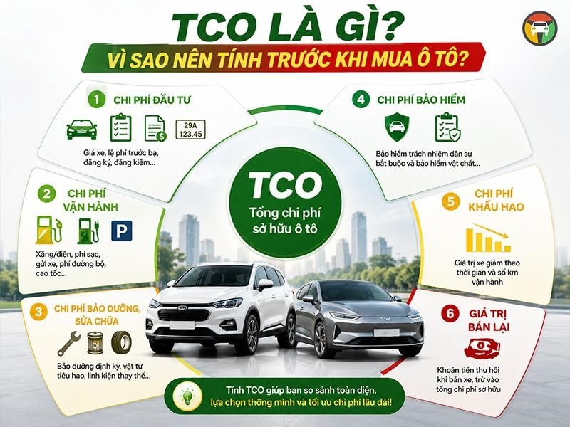 Tìm hiểu về TCO khi mua ô tô
