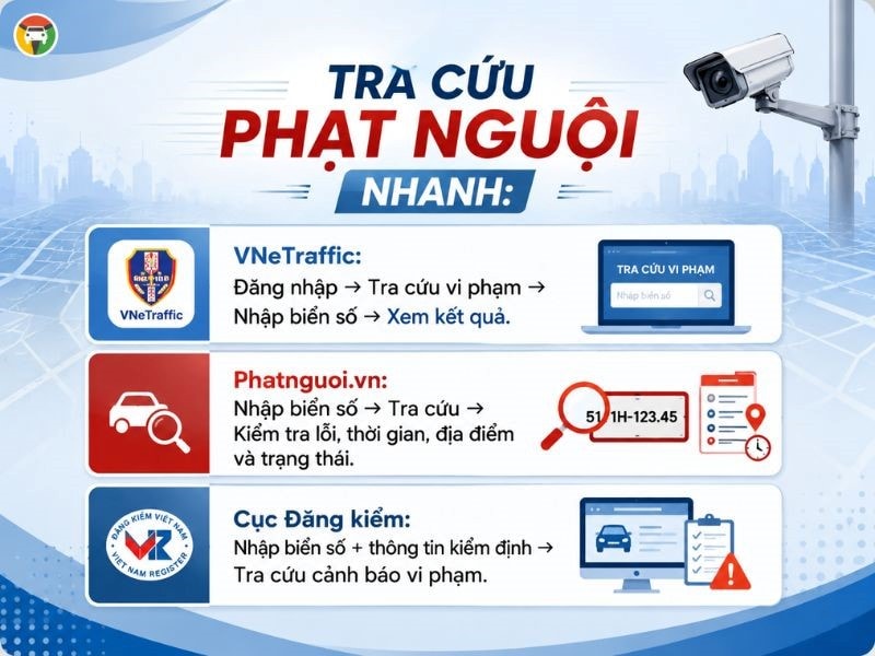 Cách tra cứu phạt nguội nhanh