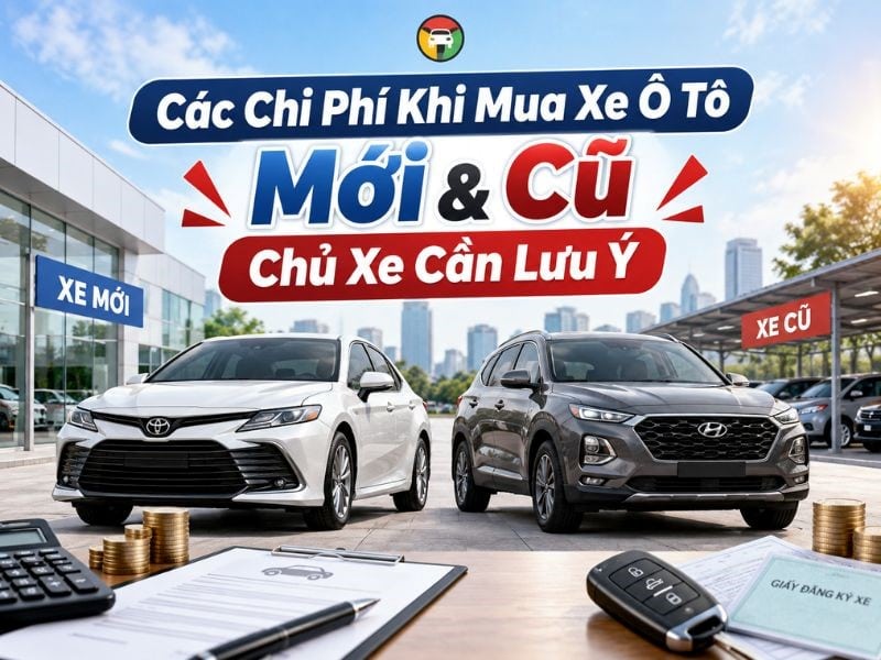 Các Chi Phí Khi Mua Xe Ô Tô Mới & Cũ Chủ Xe Cần Lưu Ý 6 Tìm hiểu chi phí mua xe ô tô