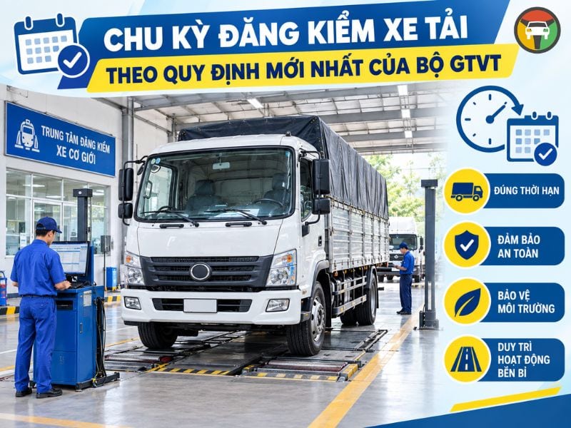 Chu kỳ đăng kiểm xe tải