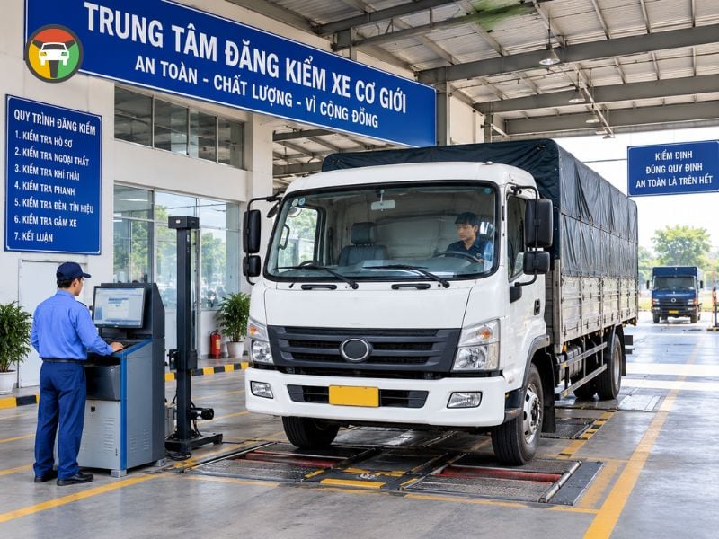 Đăng kiểm xe tải (ảnh minh họa)