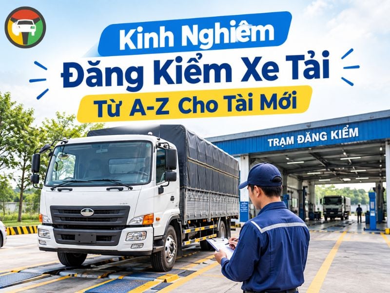 Kinh nghiệm đăng kiểm xe tải cho tài mới