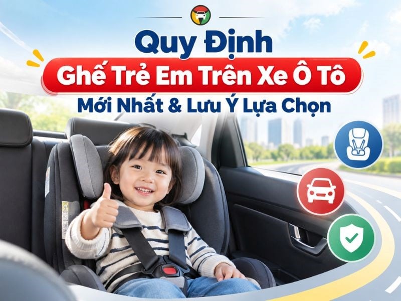 Quy Định Ghế Trẻ Em Trên Xe Ô Tô Mới Nhất & Lưu Ý Lựa Chọn 6 Quy định mới về ghế trẻ em trên ô tô