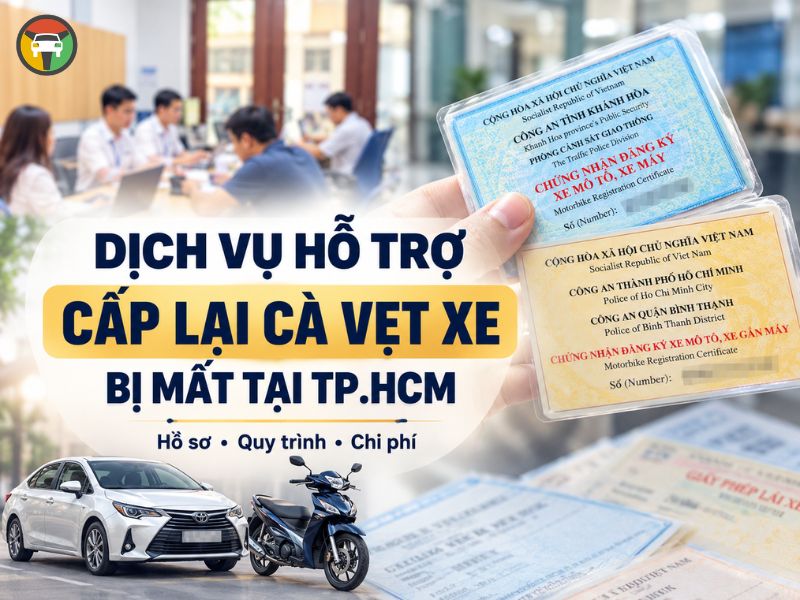 hỗ trợ cấp lại cà vẹt xe bị mất