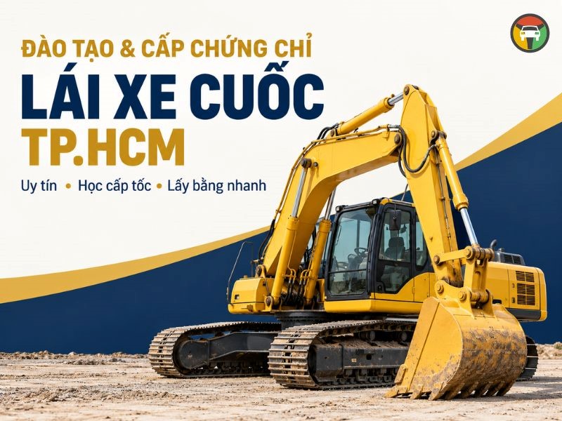 Đào tạo và cấp chứng chỉ lái xe cuốc tại HCM