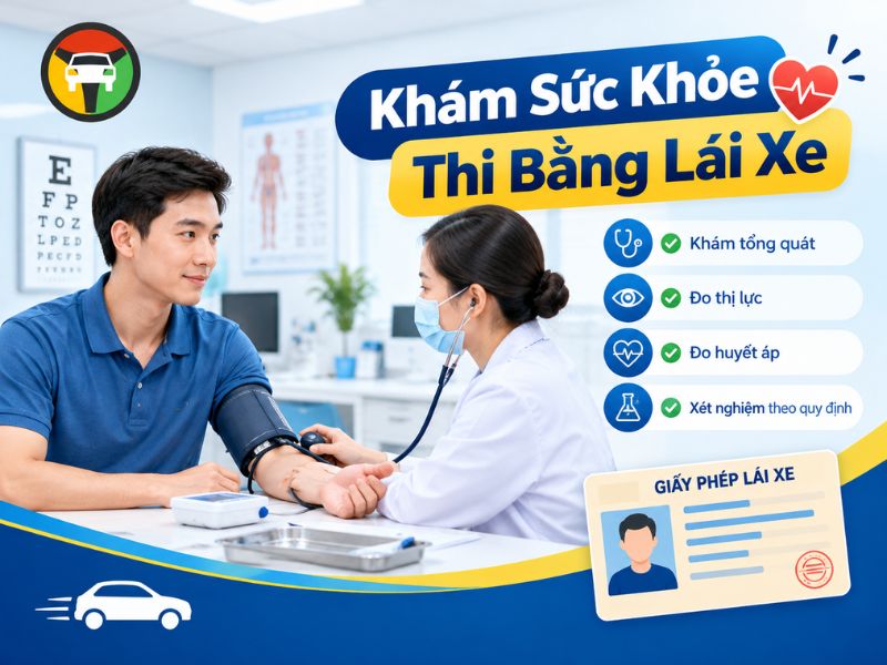 Khám sức khỏe thi bằng lái xe kinh doanh vận tải (ảnh minh họa)