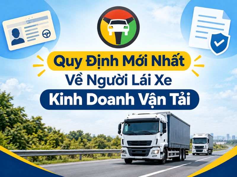 Quy định mới nhất về người lái xe kinh doanh vận tải