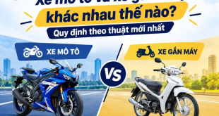 So sánh xe mô tô và xe gắn máy